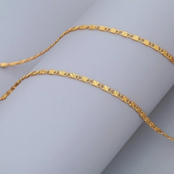 18K Gold Over .925 Sterling Silver Flat Li… - Picture 5 of 5